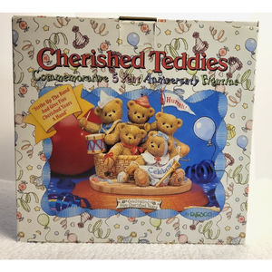 Cherished Teddies Commemorative Strike Up The Band 5 Year Anniversary - New